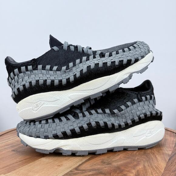 Nike Air Footscape Woven Black Smoke Grey Women's Size 8 FB1959-001 NEW - Picture 5 of 10